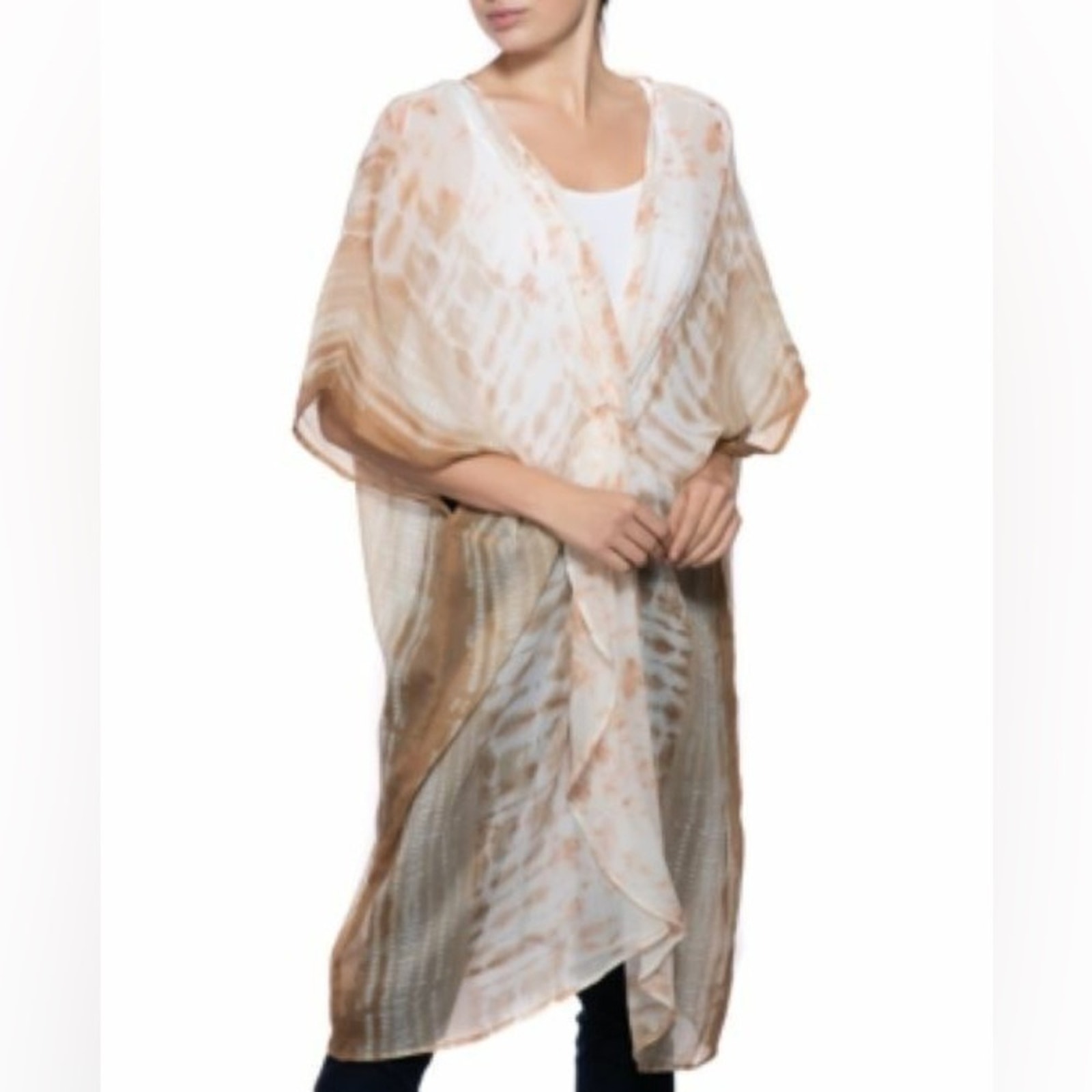 Inc International Concepts Earth Toned Knot Front Cover Up