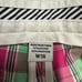 Footjoy FJ Mens Colorful Plaid Flat Front Golf Shorts Pink Green Size 38