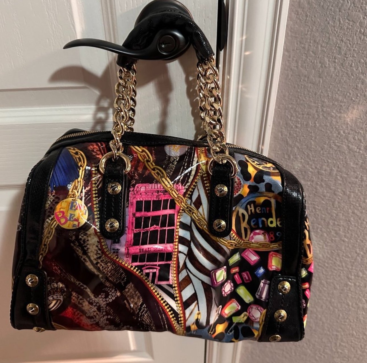 Henri Bendel Multicolor Satchel Handbag LIMITED EDITION & RARE!!