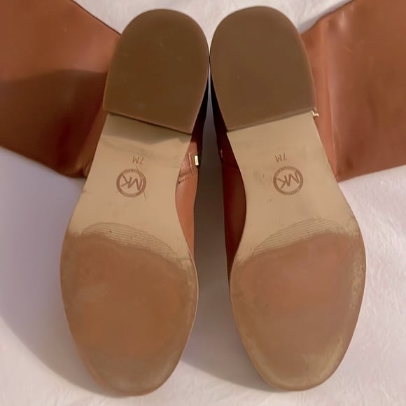 Michael Kors Brown Leather Riding Boots