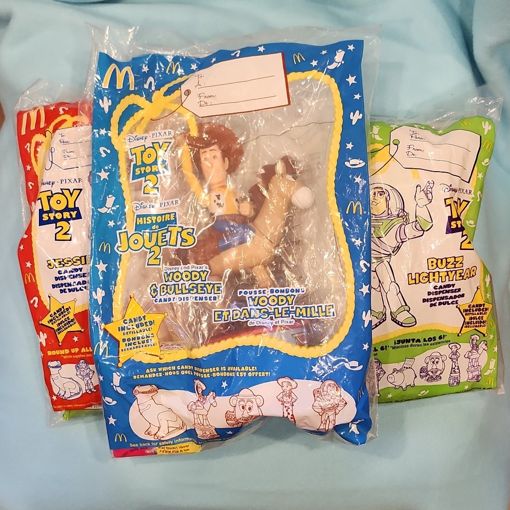 Toy Story 2 happy meal candy dispensers