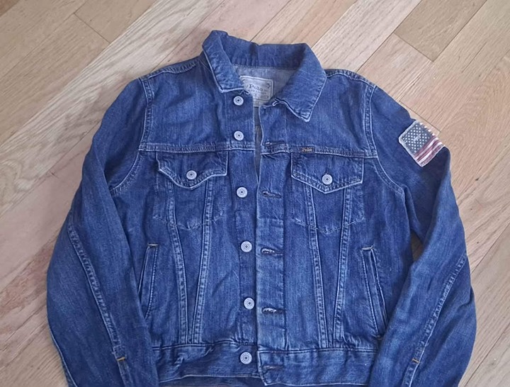 Flag Denim Trucker Jacket