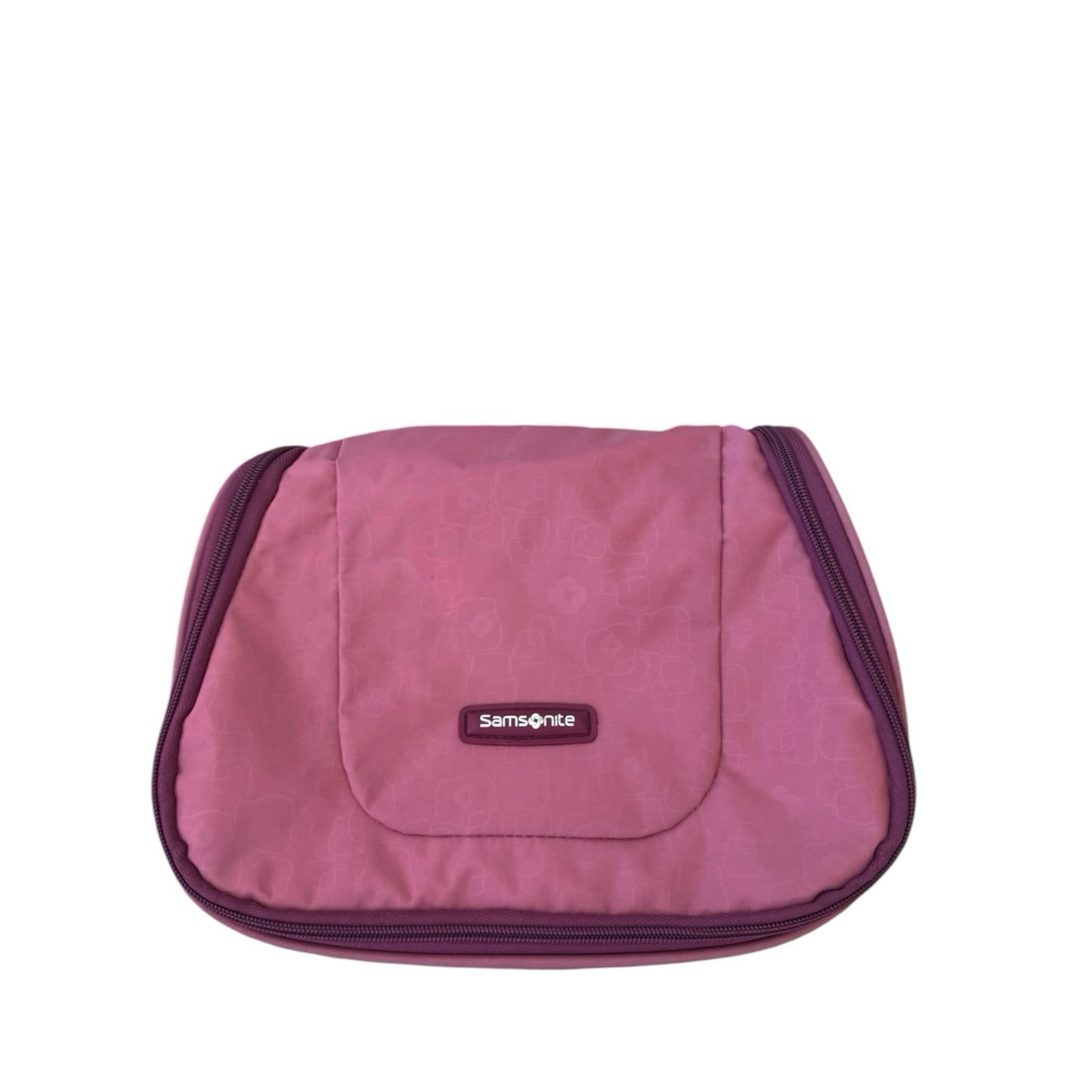 Samsonite Cosmetics Pink Travel Storage Toiletry Make Up Zip Bag