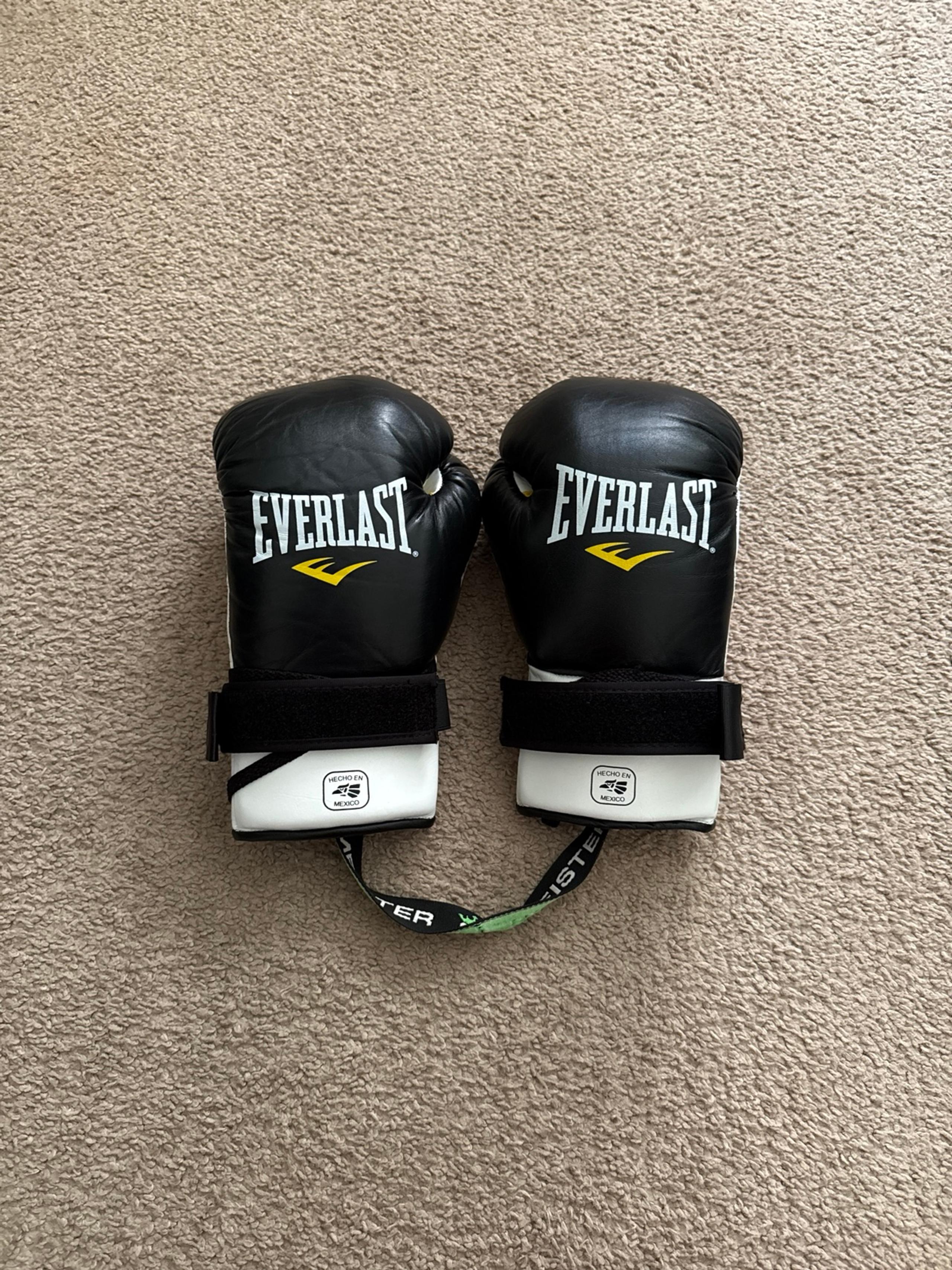 10oz Everlast MX Professional Fight Gloves Black