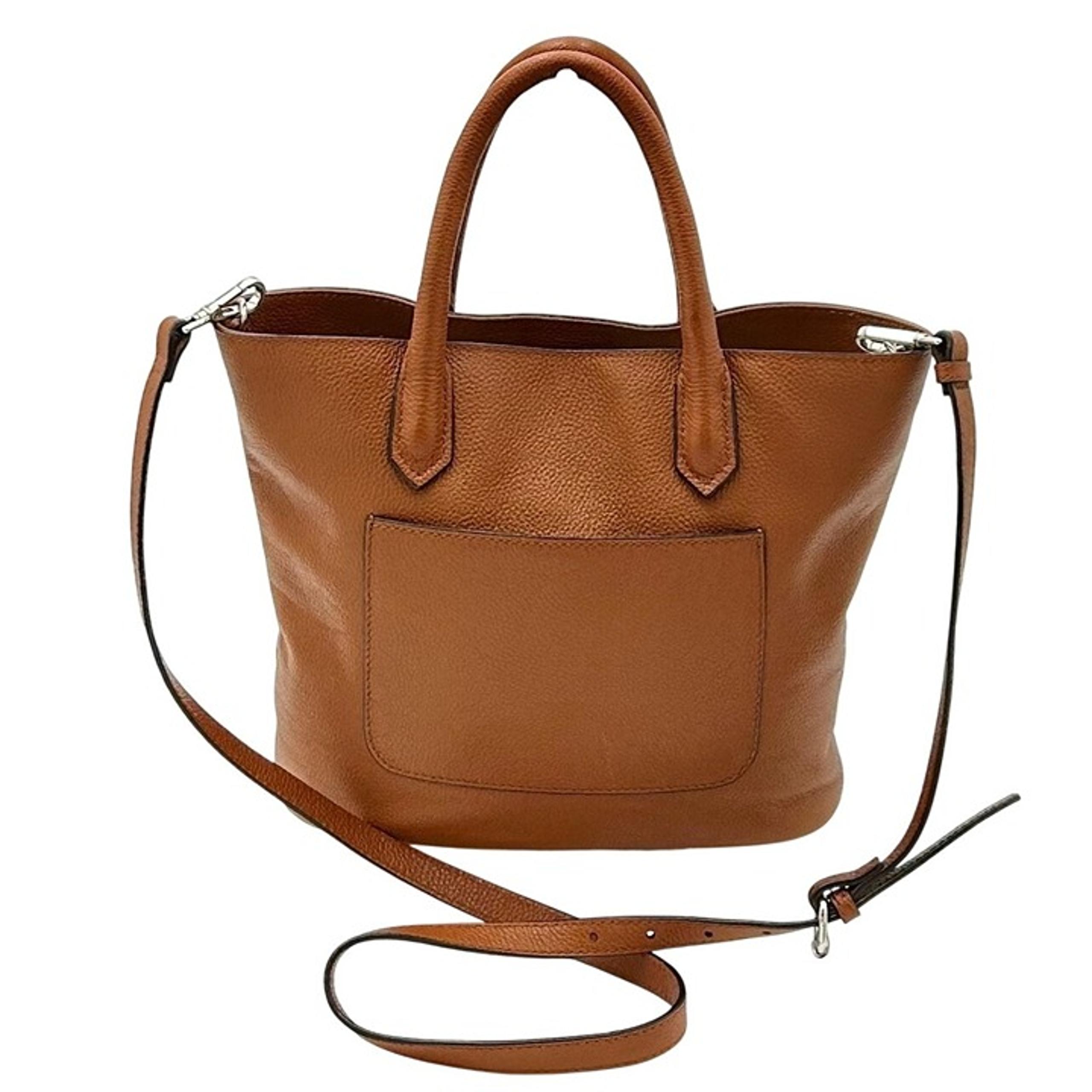 J.Jill Cognac Leather Mini Tote Quiet Luxury Crossbody Bag 100% Genuine Leather