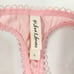 For Love & Lemons Faye Pink Faye Lace Thong Panty