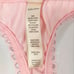For Love & Lemons Faye Pink Faye Lace Thong Panty