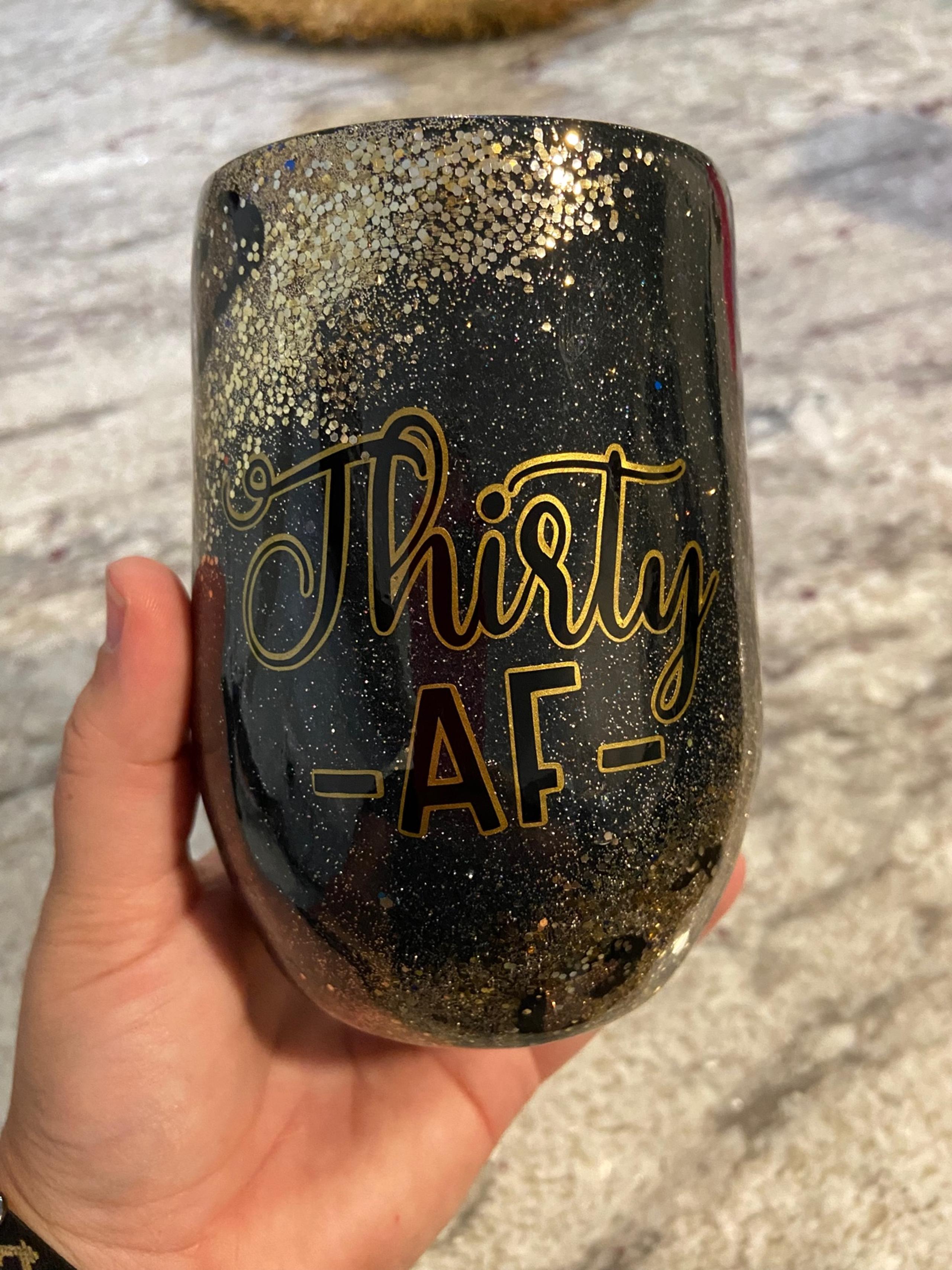 Thirty AF stainless steel stemless wine glass
