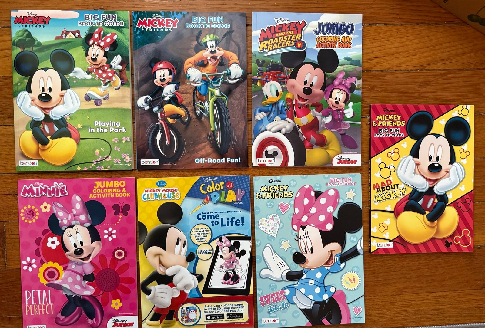 7 Disney Mickey Mouse & Friends Adventures Sticker Coloring & Activity Books NEW