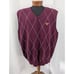 NWOT! VESI SPORTSWEAR! CLASSIC ARGYLE VIRGINIA TECH BURGUNDY/CREAM VEST! SZ XL