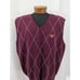 NWOT! VESI SPORTSWEAR! CLASSIC ARGYLE VIRGINIA TECH BURGUNDY/CREAM VEST! SZ XL