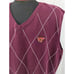 NWOT! VESI SPORTSWEAR! CLASSIC ARGYLE VIRGINIA TECH BURGUNDY/CREAM VEST! SZ XL