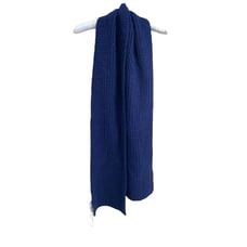 NWT Rebecca Minkoff Traveling Ribbed Soft Knit Scarf in Night Blue One Size NEW