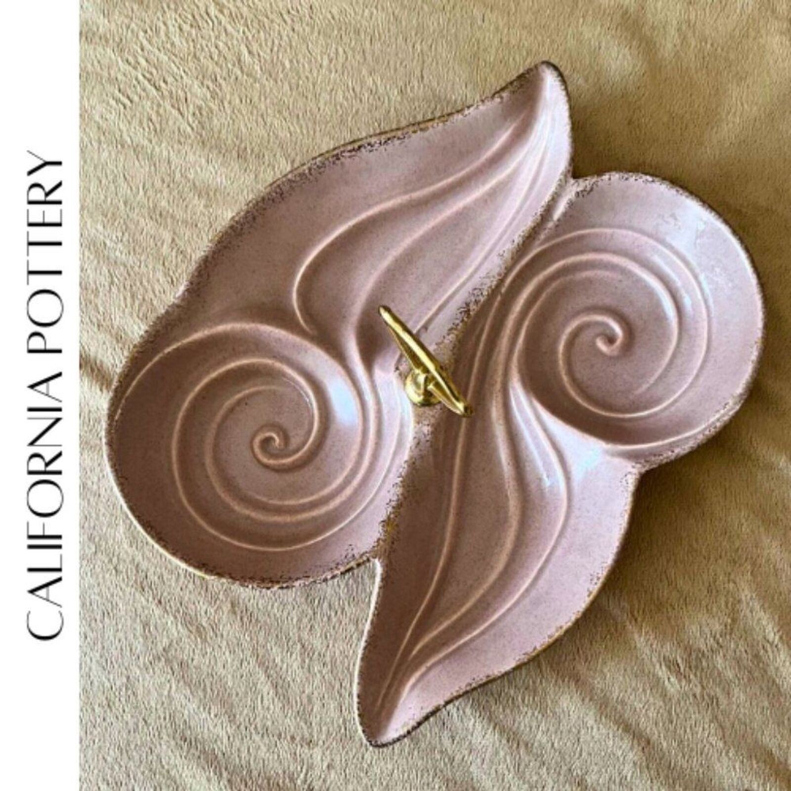 CALIFORNIA POTTERY *Vintage* Mid-Century Modern Trinket Tray