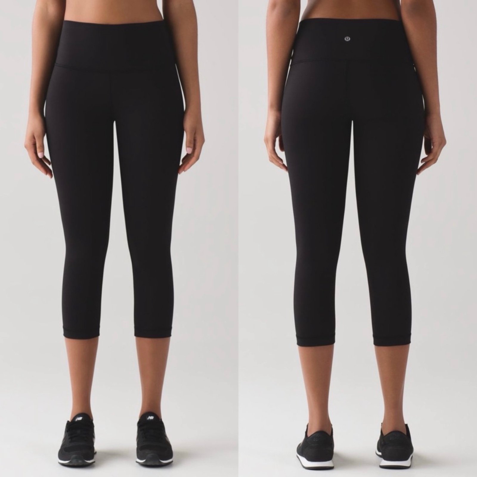 Lululemon Wunder Under Crop Sz 6 (Hi-Rise) *Full-On Luxtreme 21 In Black