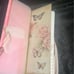 Junk journal handmade pink butterflies and bees tags and tickets