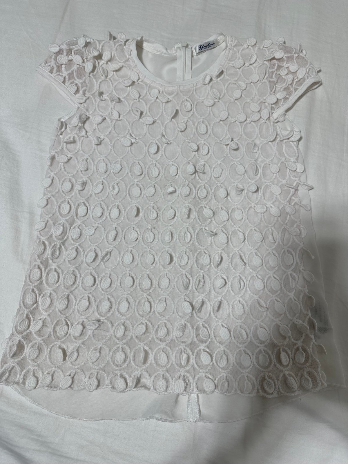 Gaialuna (precious )little girls white top