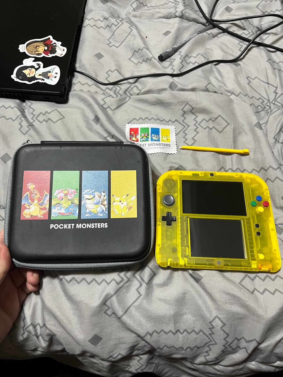 Nintendo 2DS Pokemon Yellow with matching case