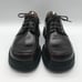 Bass QM10 Chunky Brown Men's size 11.5M Oxford Lace Up Leather Shoes Italy