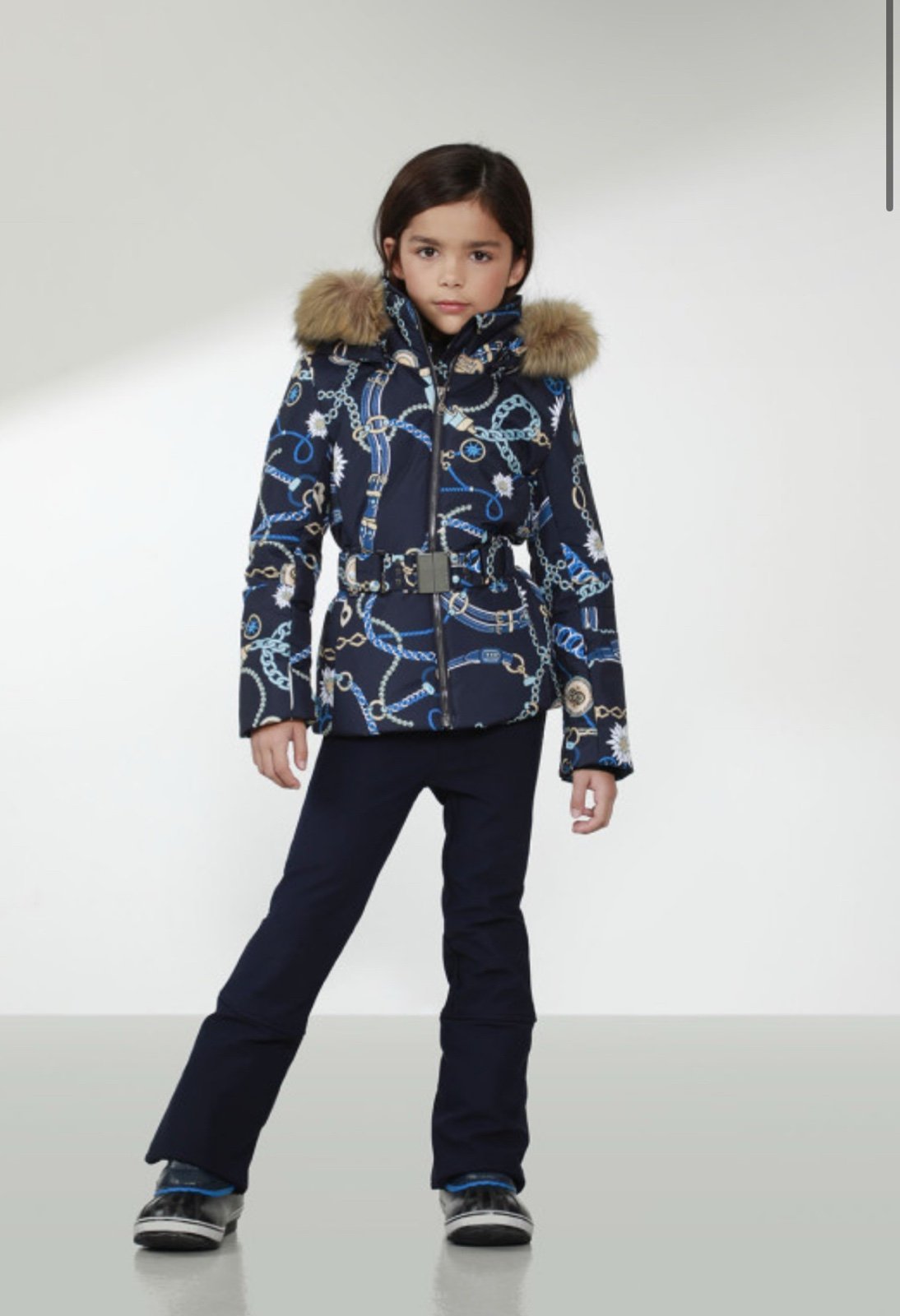 Poivre Blanc 1003 Jewelry Gothic Blue ski jacket girls size 8
