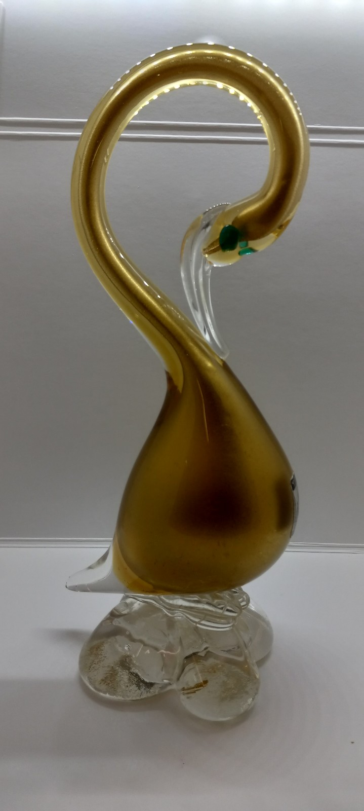 Vintage Murano Venetian Glass Swan Italy 10
