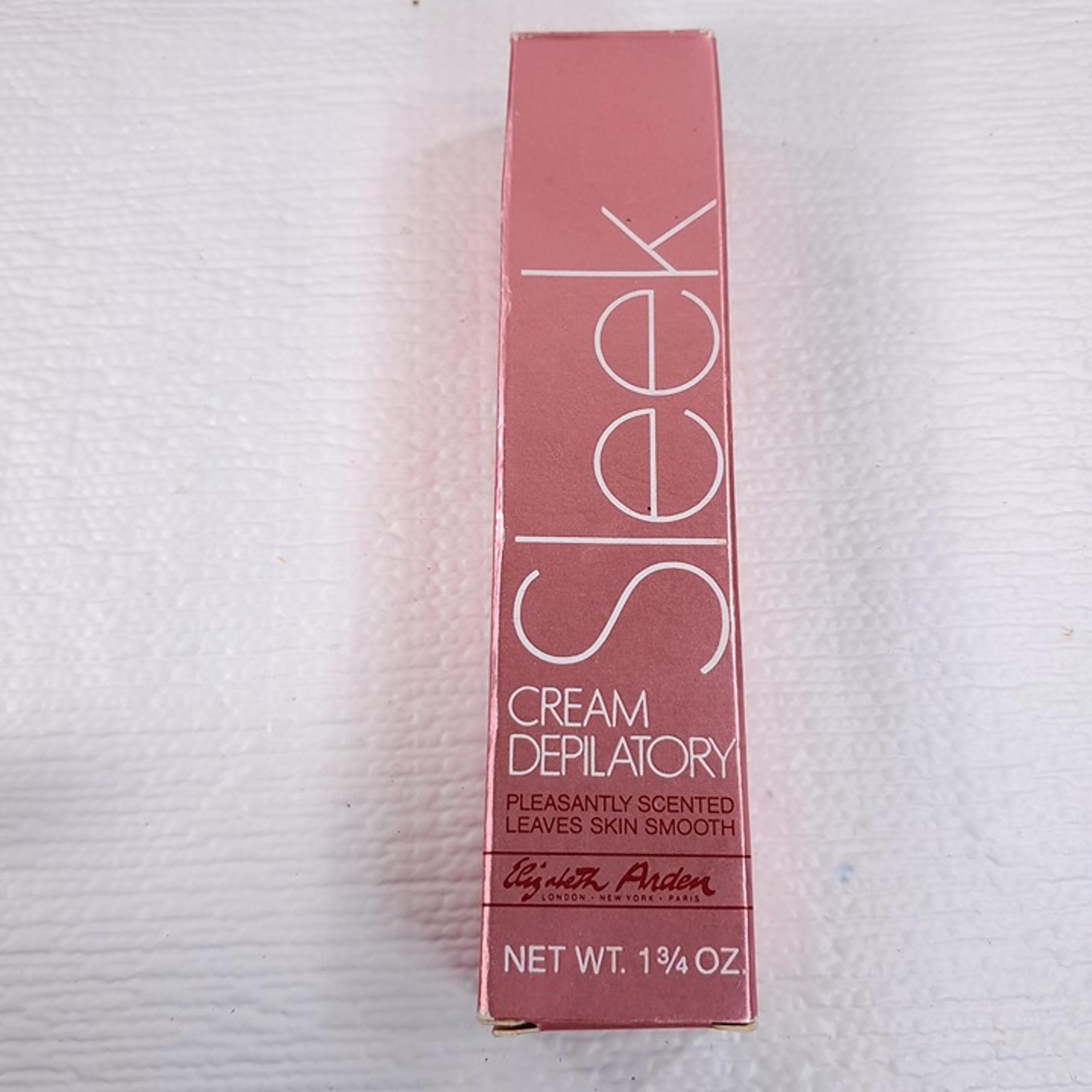 Vintage Elizabeth Arden SLEEK Cream Depilatory made in USA vanity collectible