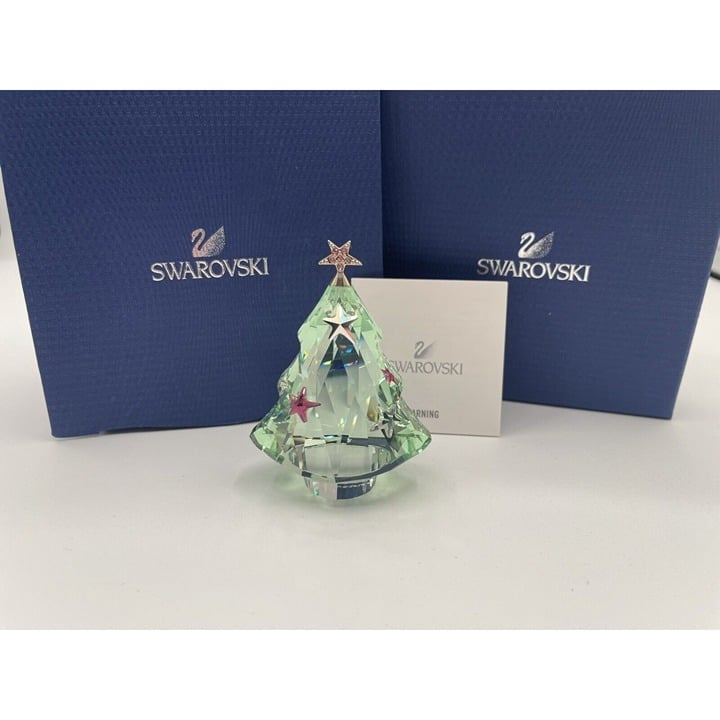 Swarovski Crystal Holiday Chrysolite Christmas Tree Figurine 5003401