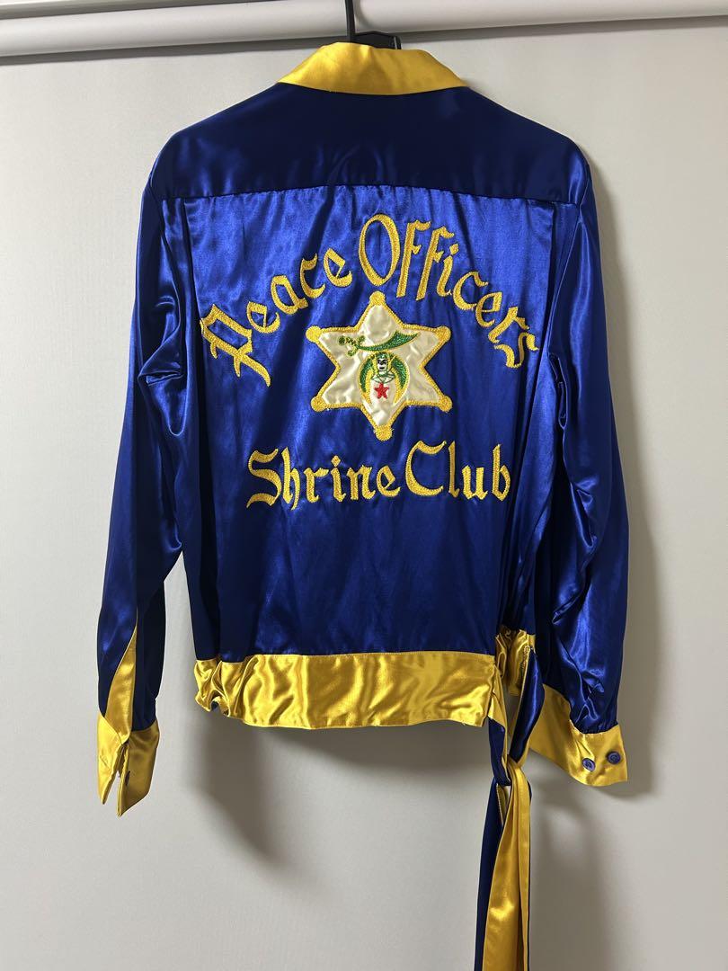 Rare Freemason Satin Bomber Jacket, Shrine Club, 1950s