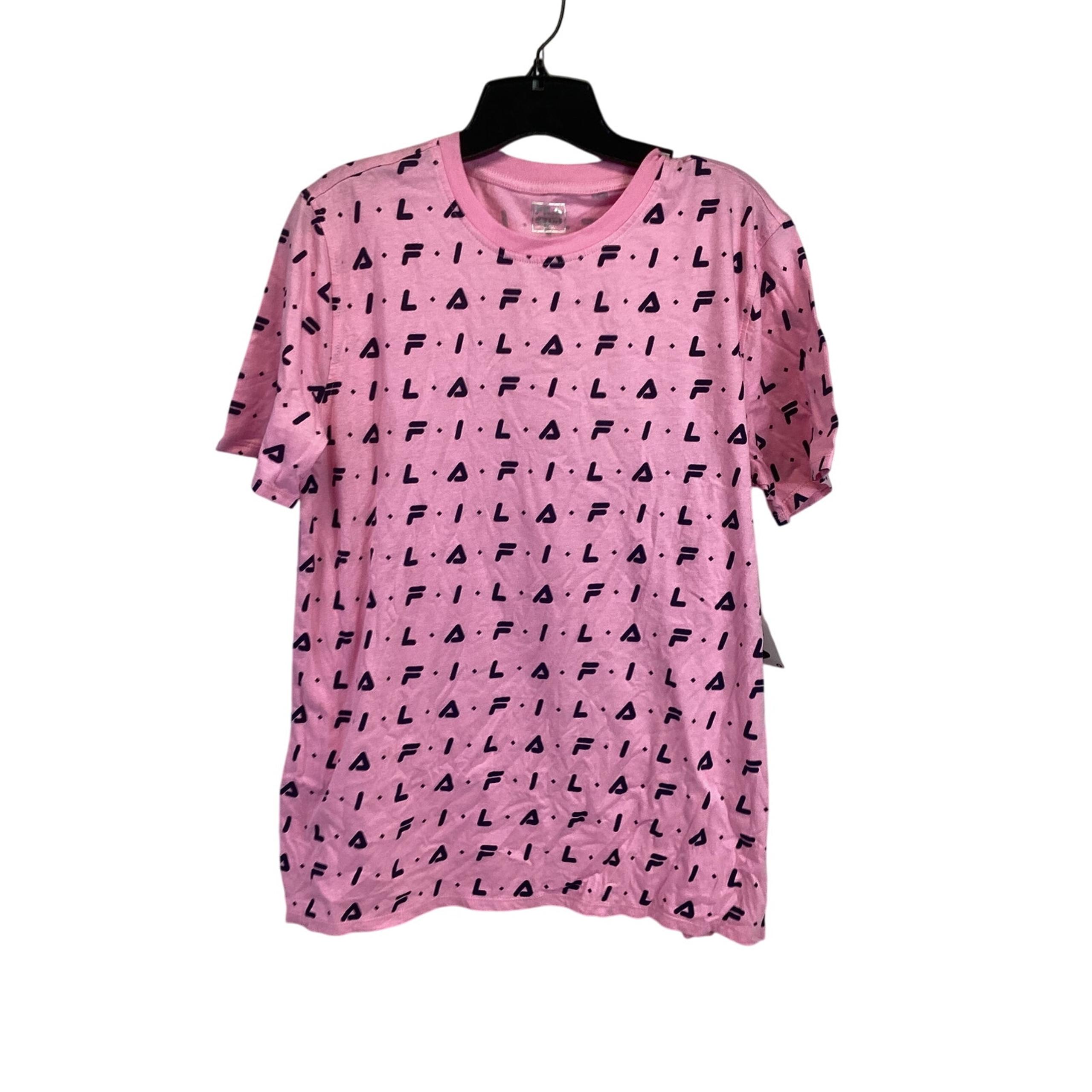 Fila Women's All Over Logo Tee L w/ Tag