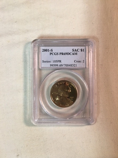 2001-S Sacagawea Dollar (PCGS PR69DCam)