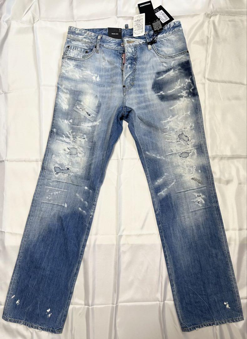 クリスマスツリー特価！ DSQUARED2 RODIE JEAN size 48, light blue. パンツ
