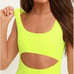 Lulus Neon Yellow One-Piece Swimsuit Women L NWT Stretch Lined Cut out Nylon
