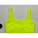 Lulus Neon Yellow One-Piece Swimsuit Women L NWT Stretch Lined Cut out Nylon