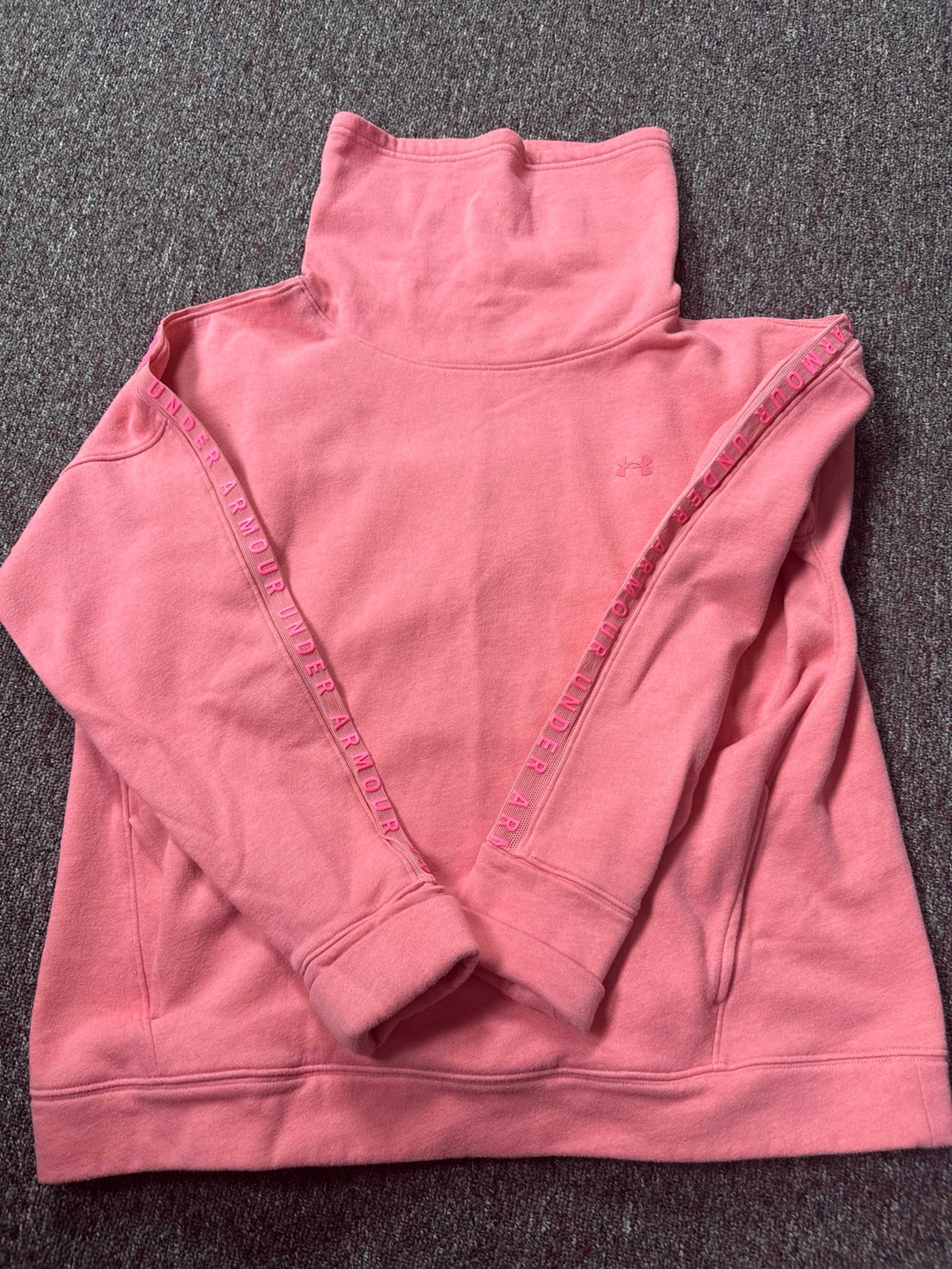 Under Armour Pink Cowl neck Sweatshirt- lg