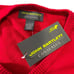John Bartlett Consensus Mens Sweater Size L Red V-Neck Cotton Blend NWT