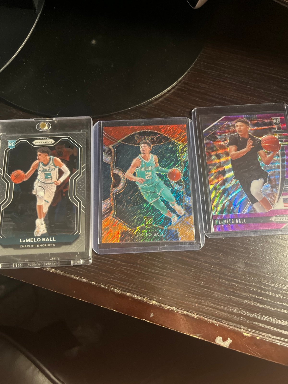 Lot of 3 Lamelo Ball Rookie Cards