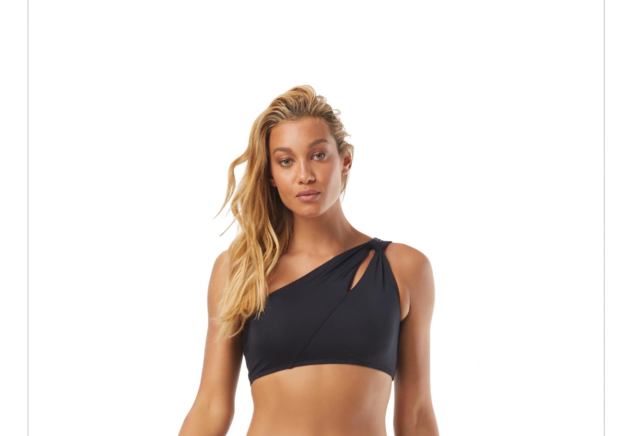 NWT Carmen Marc Valvo Pink Bikini Top