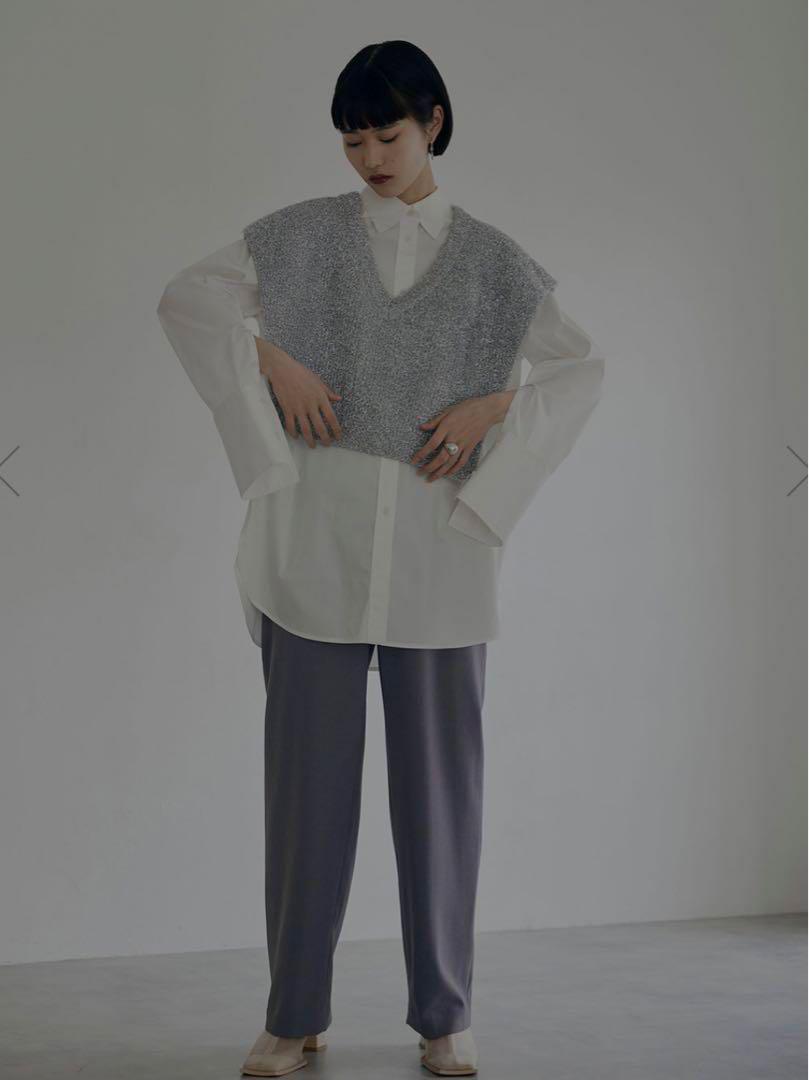 Ameri 2WAY SHINY SHORT KNIT VEST
