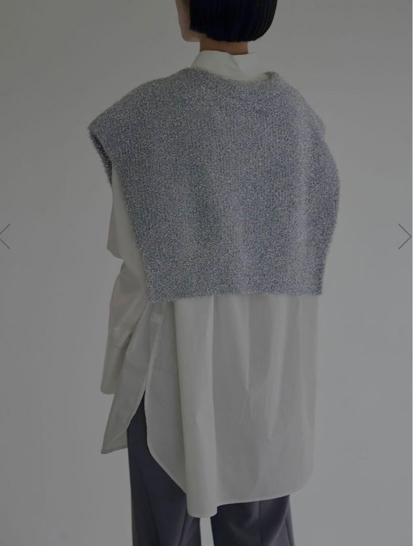 Ameri（アメリ）の「2WAY SHINY SHORT KNIT VEST（ベスト）」 - WEAR