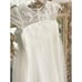 David’s Bridal sparkle organza flower girl dress with applique Sz 8