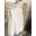 David’s Bridal sparkle organza flower girl dress with applique Sz 8