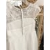 David’s Bridal sparkle organza flower girl dress with applique Sz 8