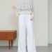 《New》Omekashi Sweat Flare Pants, Off-White, Size 36