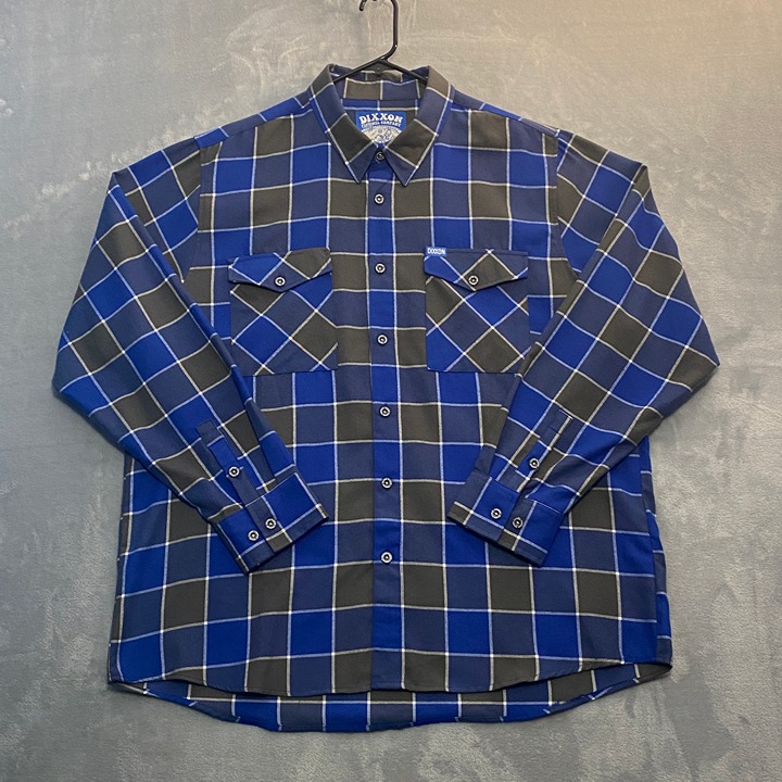 Dixxon Flannel Shirt Men 2XL THE LAYBACK Form and Function Plaid Long Sleeve