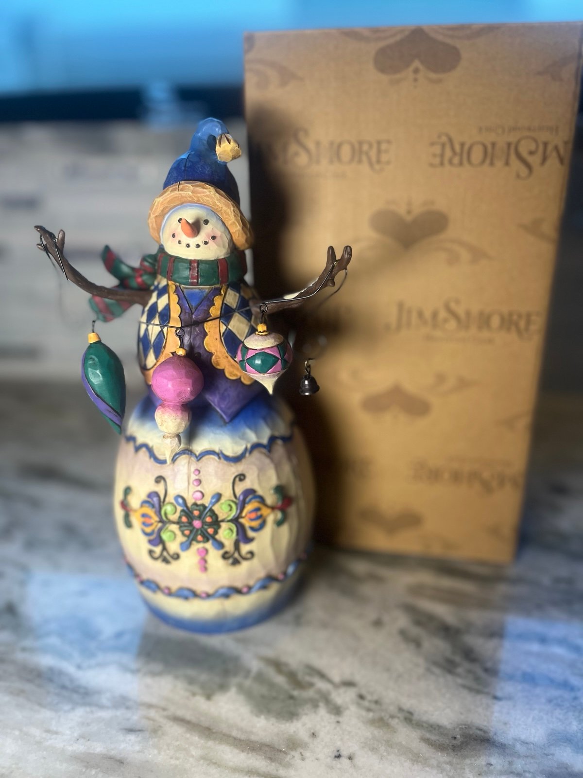 Jim Shore Heartwood Creek "Winter's Tradition” Snowman Original Box