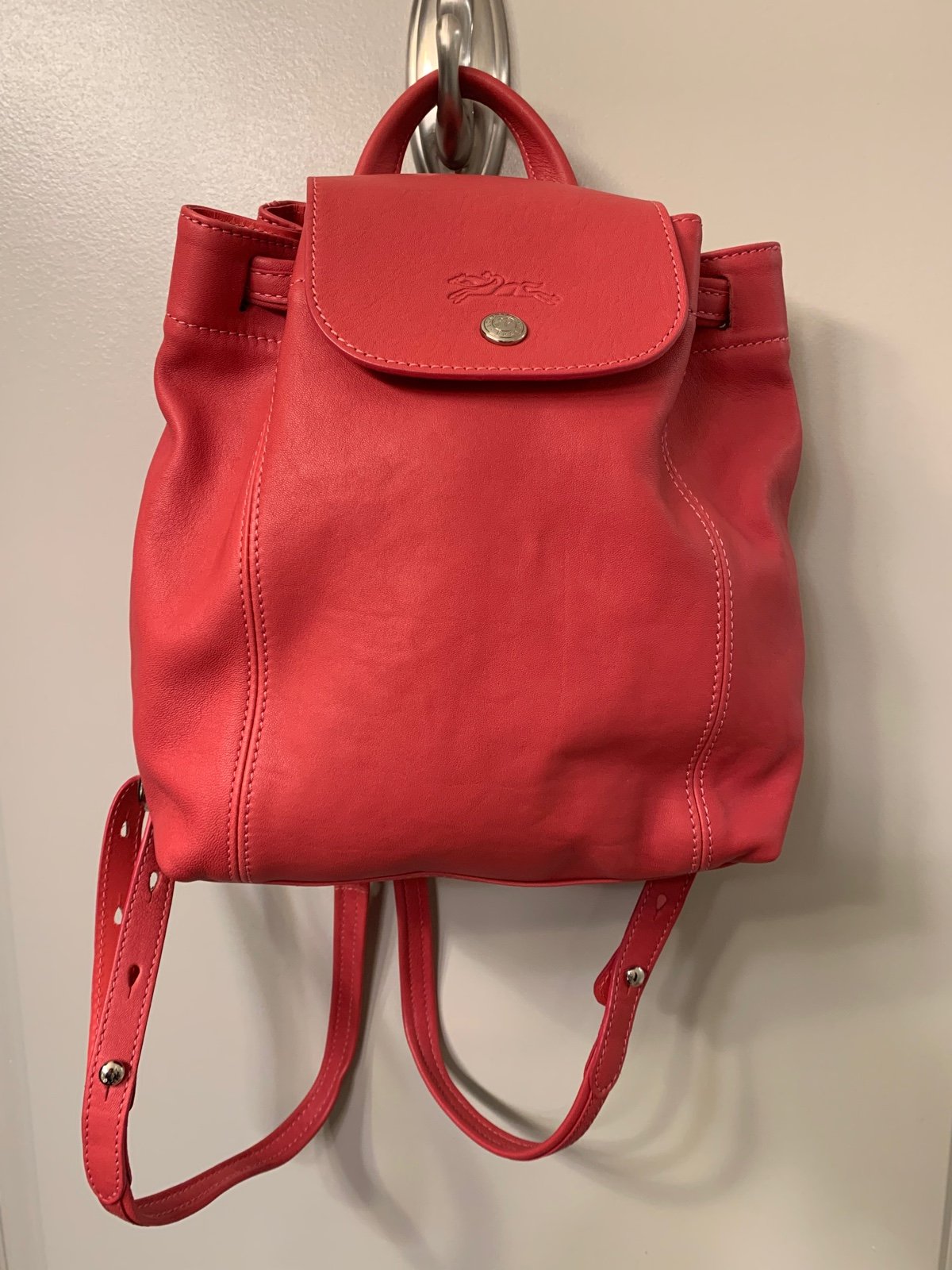 Longchamp backpack cuir