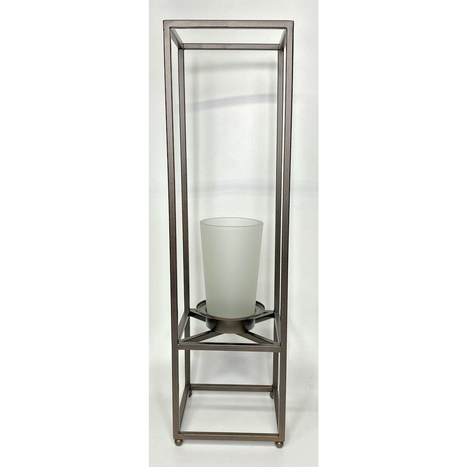 PartyLite Framework Pillar Candle Holder Tall Retired NIB P14C/P91165T