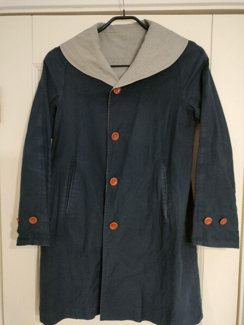Excellent Condition✦ BEAMSBOY Beams Boy Reversible Coat FREE Navy Gray