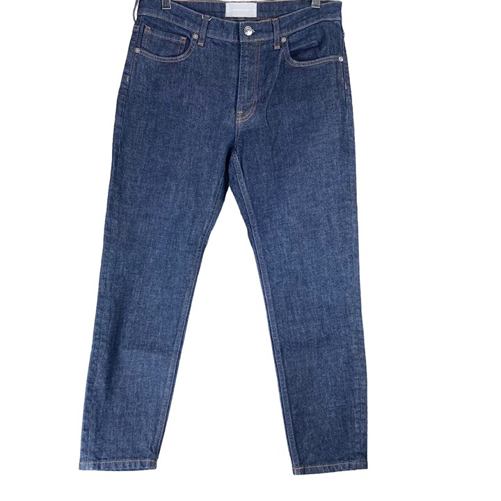 Everlane Sz 30 Ankle Skinny Jeans Dark Wash Denim Cotton Blend Pockets 30 Waist