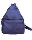 Purple Concealed Carry Lockable Leather Backpack Roma Leathers 9009